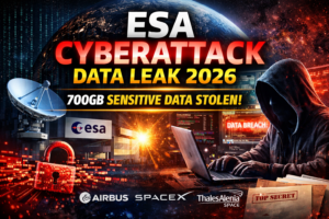 ESA cyberattack data leak affecting uropean Space Agency servers